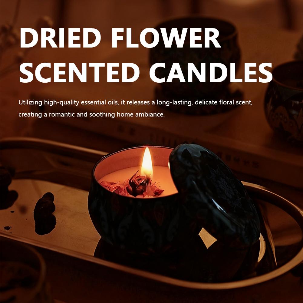 Home Fragrance Scented Candle - Aromatherapy Candles Flower Fragrance Scent Candle