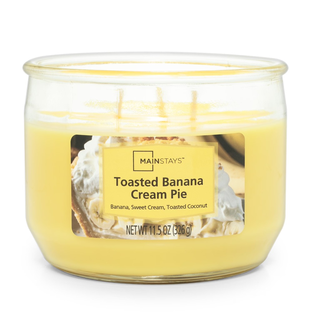 Home Fragrance Scented Candle - Toasted Banana Cream Pie Scented Large