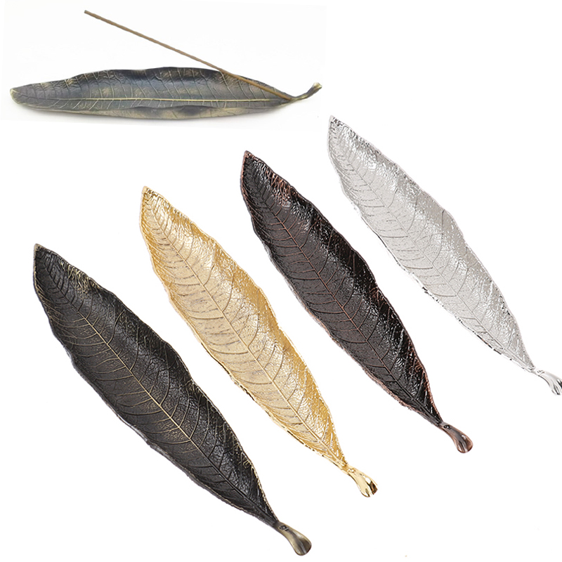 Home Fragrance Incense Sticks - Metal Bodhi Leaf Incense Tray Incense