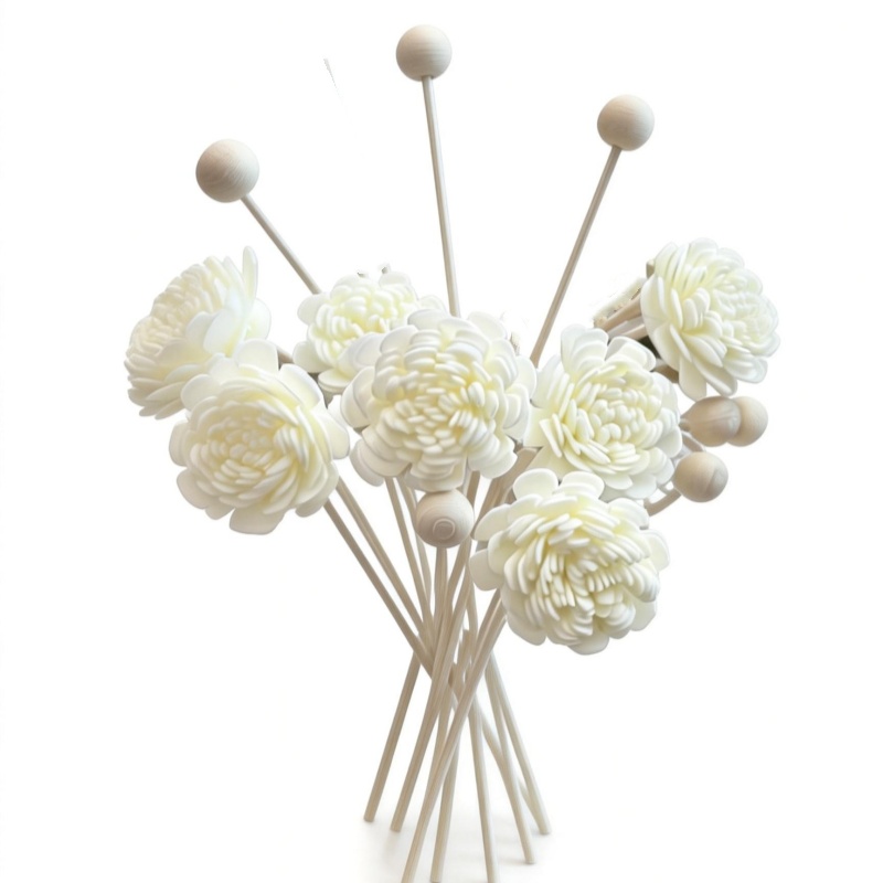 Home Fragrance Stick - 10PCS Artificial Flower Rattan Reed Fragrance