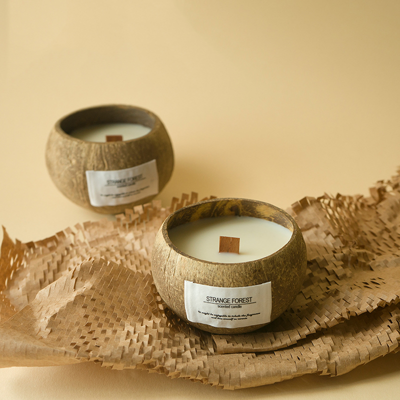 Home Fragrance Scented Candle - Coconut Shell Aromatherapy Candle Essential Oil
