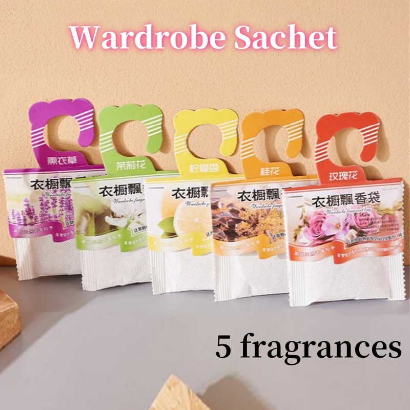 Home Fragrance Premium - 5pcs Wardrobe Fragrance Sachets Smell Incense