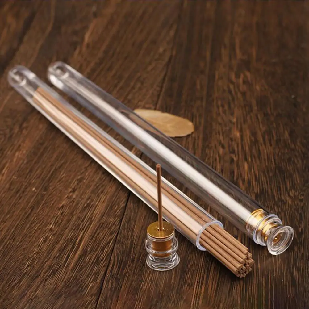 Home Fragrance Incense Sticks - Acrylic Detachable Airtight Lid Incense Holder