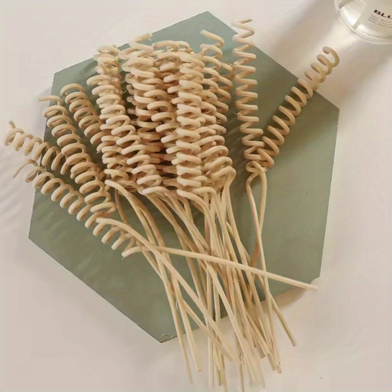 Home Fragrance Stick - 10Pcs Plant Curved Rattan Sticks Aromatherapy