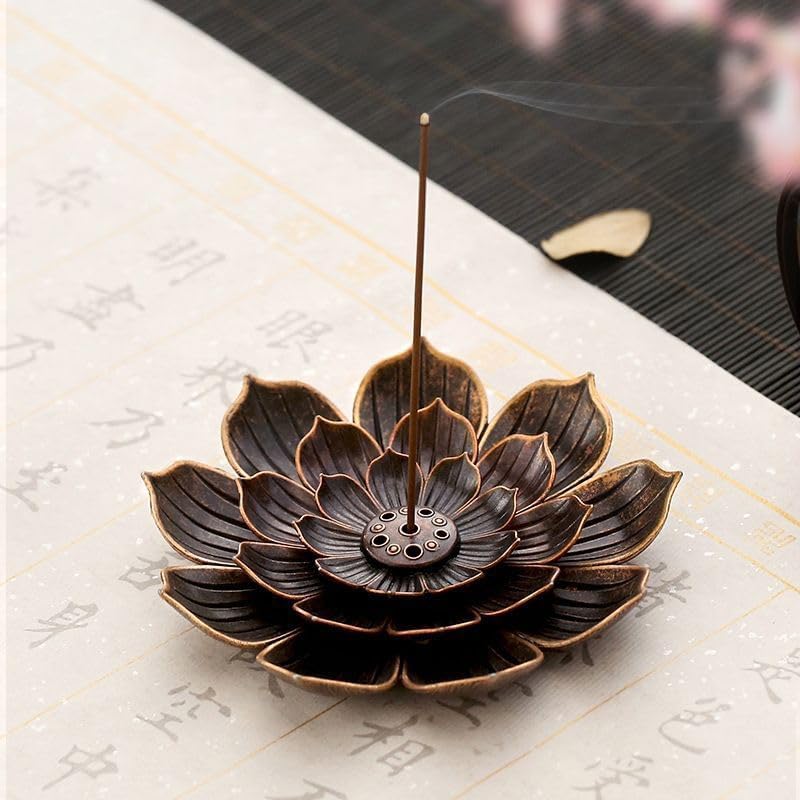 Home Fragrance Incense Sticks - Alloy Incense Burner with 6 Holes,