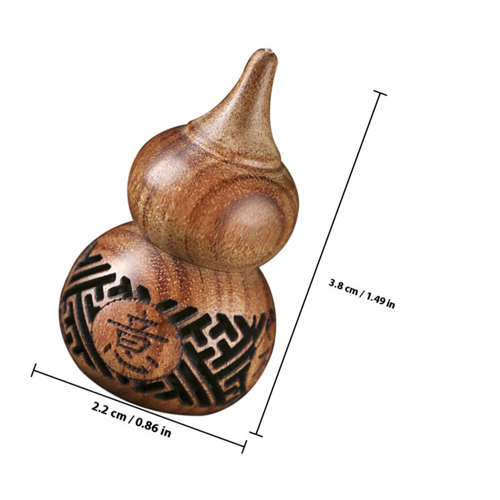 Hollow Carved Wooden Gourd Sac - Aroma Bead Sachet 评论和价格