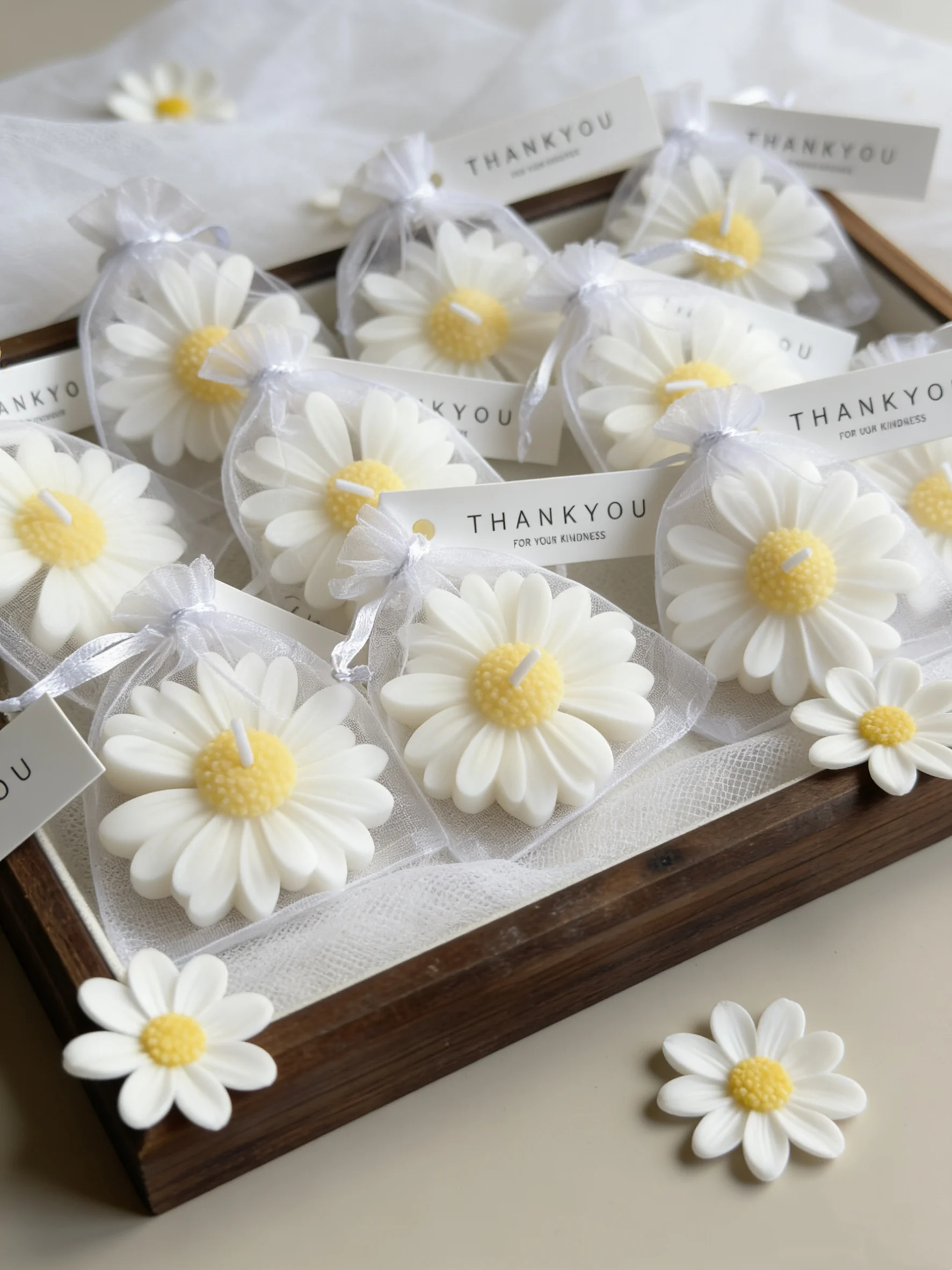 yes1pc/5pcs/10pcs Daisy Shaped - Home Fragrance Scented Candle 评论和价格