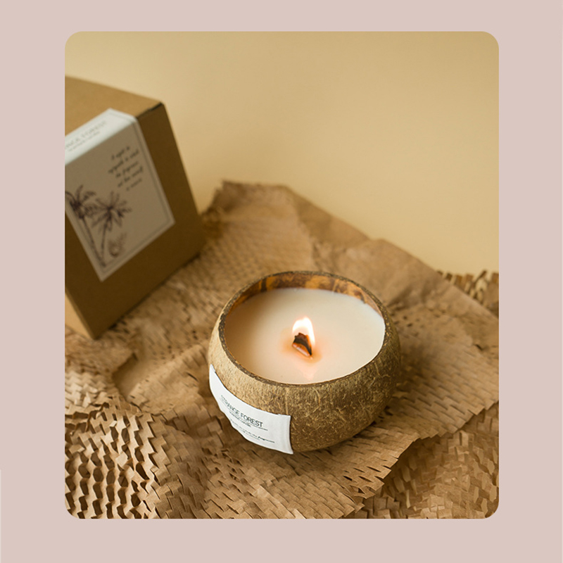 Coconut Shell Aromatherapy Can - Home Fragrance Scented Candle 评论和价格