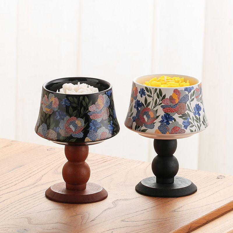 Iris Goblet Wooden Bottom Cand - Home Fragrance Iris 评论和价格