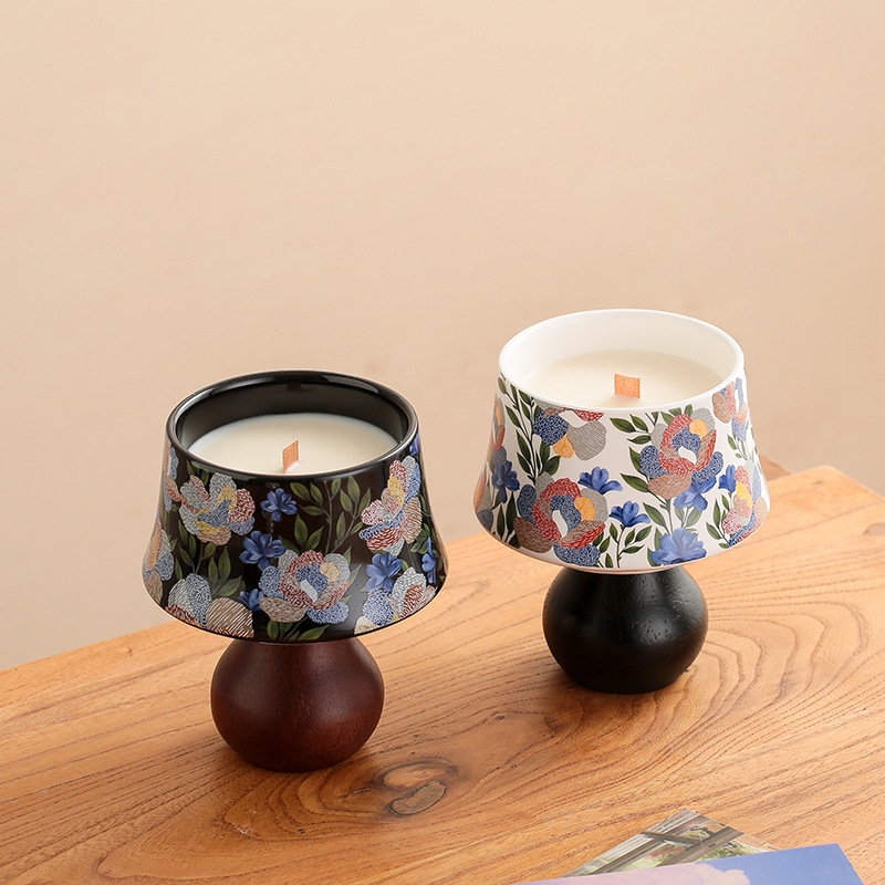 Iris Goblet Wooden Bottom Cand - Home Fragrance Iris 评论和价格