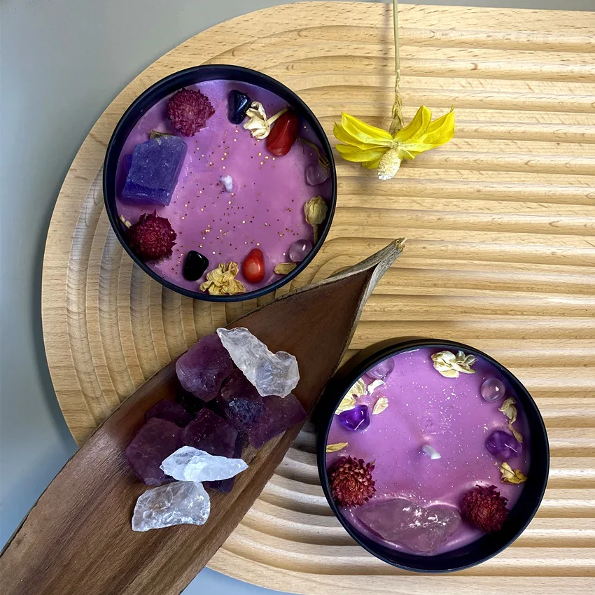 8x5.2cm Dried Flower Crystal S - Home Fragrance Scented Candle 评论和价格