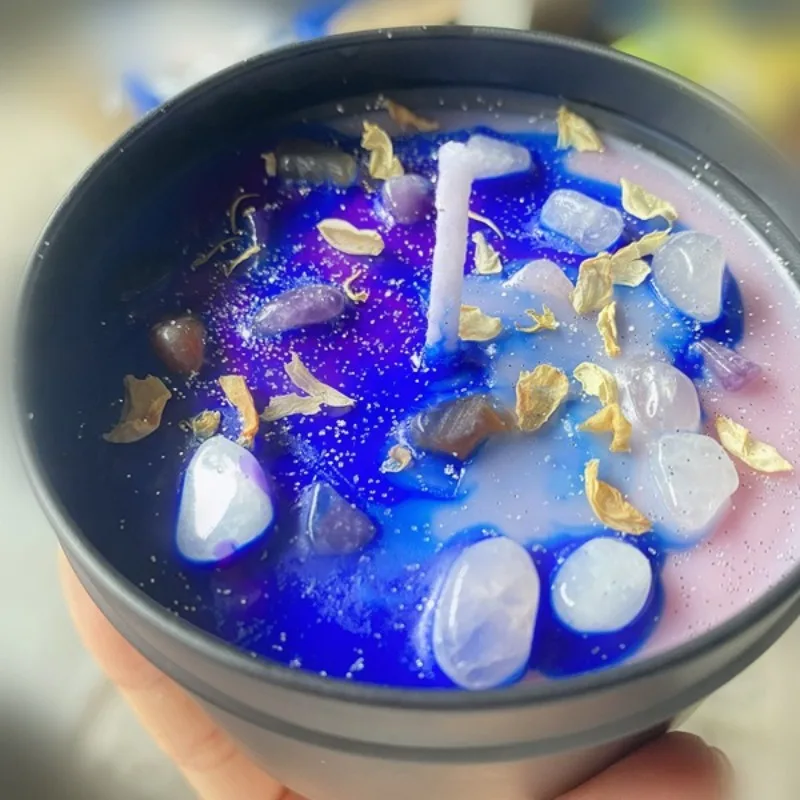 8x5.2cm Dried Flower Crystal S - Home Fragrance Scented Candle 评论和价格