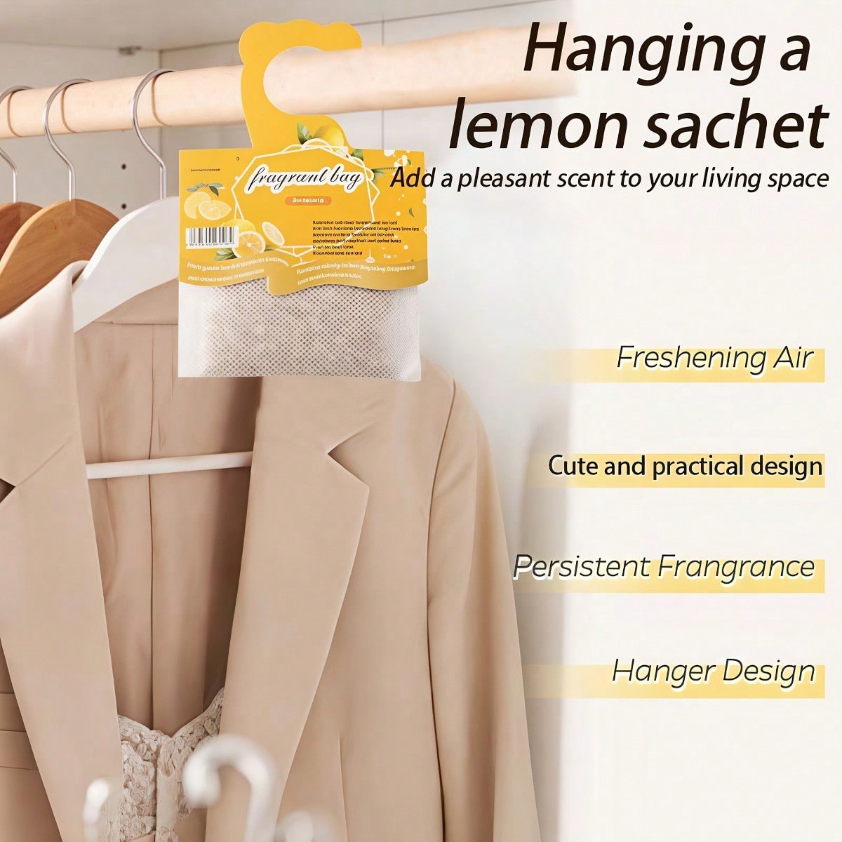 Hanging Lemon Scented Sachets, - Home Fragrance Premium 评论和价格