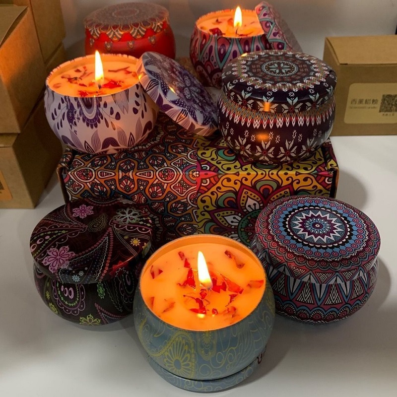 1/4PCS Vintage Scented Candles - Home Fragrance Scented Candle 评论和价格