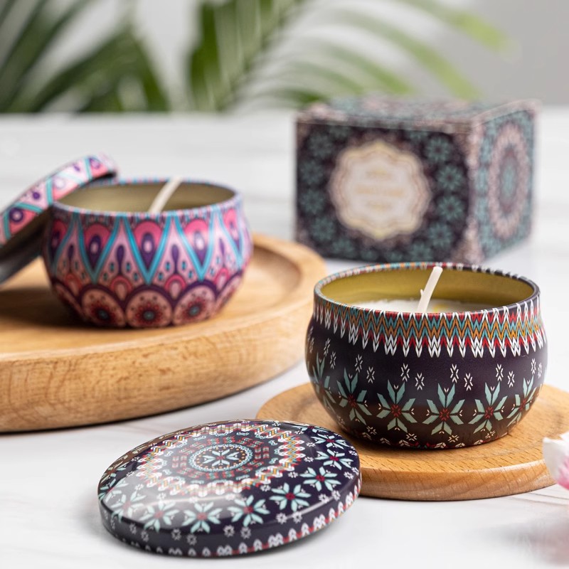 1/4PCS Vintage Scented Candles - Home Fragrance Scented Candle 评论和价格